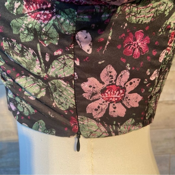 BNWT Zara women’s‎ floral  puffed sleeve cropped top in size x-small - Picture 7 of 12